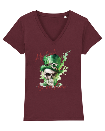 de St Patrick - My luck is on fire Burgundy