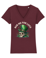 de St Patrick - Rub me for luck Tricou mânecă scurtă guler V Damă Evoker