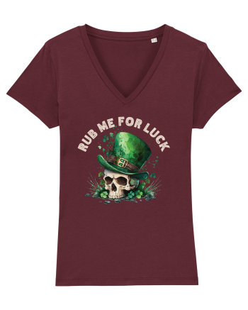 de St Patrick - Rub me for luck Burgundy