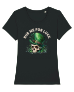 de St Patrick - Rub me for luck Tricou mânecă scurtă guler larg fitted Damă Expresser