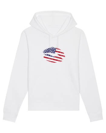 USA lips White