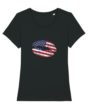 USA lips Black