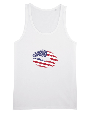 USA lips White