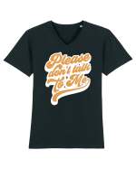 Please don't talk to me Tricou mânecă scurtă guler V Bărbat Presenter