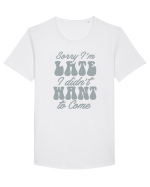 Sorry I'm Late I Didn't Want To Come Tricou mânecă scurtă guler larg Bărbat Skater