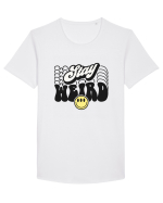 Stay weird Tricou mânecă scurtă guler larg Bărbat Skater