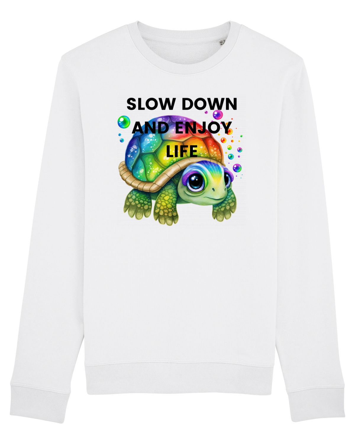 Bluză mânecă lungă Unisex Rise White