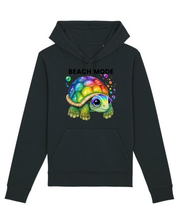Broasca testoasa pictata in acuarela cu mesajul  Beach Mode Black