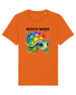 Broasca testoasa pictata in acuarela cu mesajul  Beach Mode Tricou mânecă scurtă Unisex Rocker