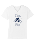 LIVE RUN Tricou mânecă scurtă guler V Bărbat Presenter