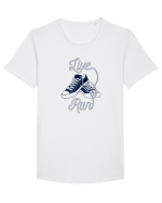 LIVE RUN Tricou mânecă scurtă guler larg Bărbat Skater