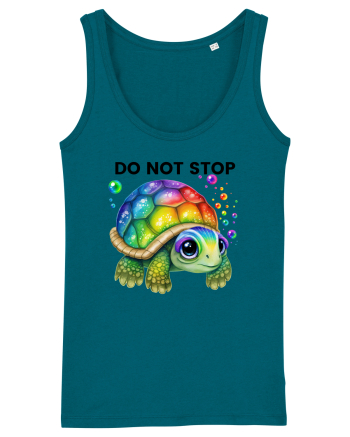 Broasca testoasa pictata in acuarela cu mesajul Do Not Stop Ocean Depth