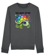 Broasca testoasa pictata in acuarela cu mesajul Do Not Stop Bluză mânecă lungă Unisex Rise