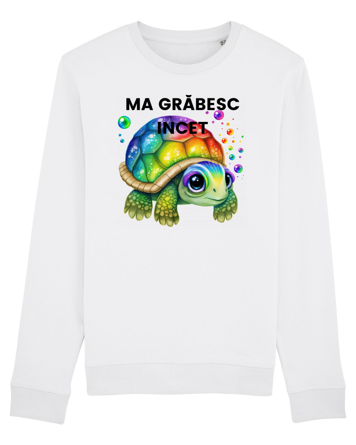 Bluză mânecă lungă Unisex Rise White