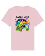 Broasca testoasa pictata in acuarela cu mesajul Catch Me If You Can Tricou mânecă scurtă Unisex Rocker