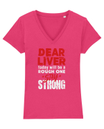 Dear Liver Tricou mânecă scurtă guler V Damă Evoker