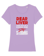 Dear Liver Tricou mânecă scurtă guler larg fitted Damă Expresser