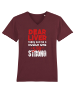 Dear Liver Tricou mânecă scurtă guler V Bărbat Presenter