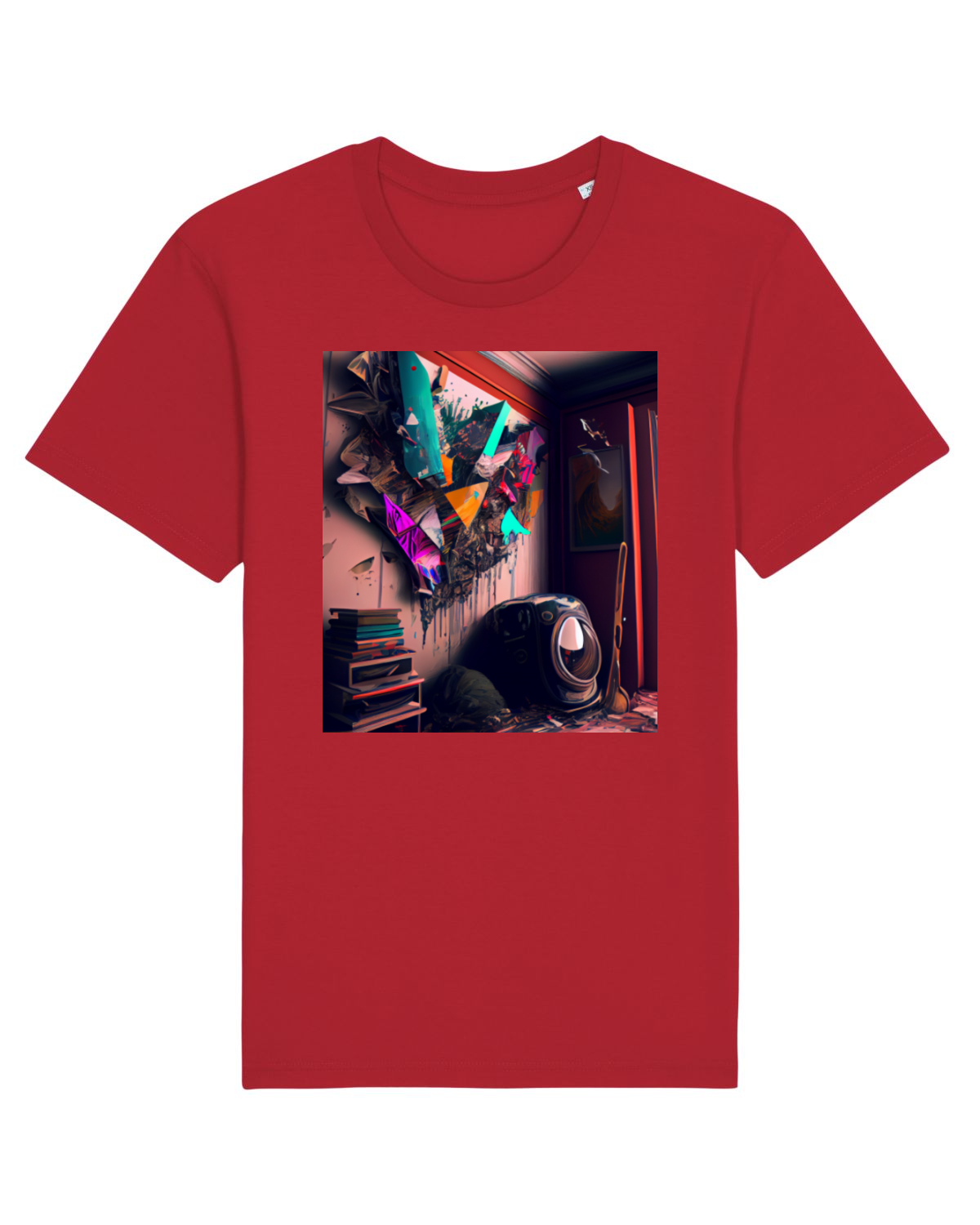 Tricou mânecă scurtă Unisex Rocker Red