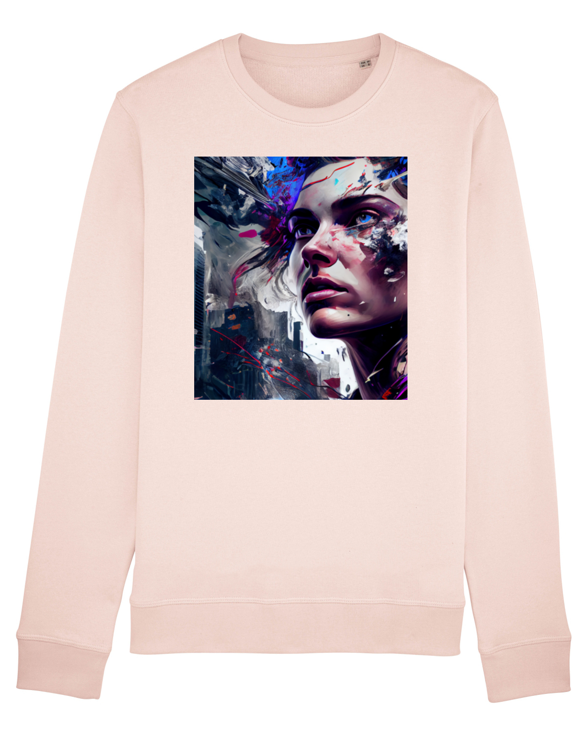 Bluză mânecă lungă Unisex Rise Candy Pink