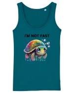 Broasca testoasa pictata in acuarela cu mesajul I'm not fast Maiou Damă Dreamer