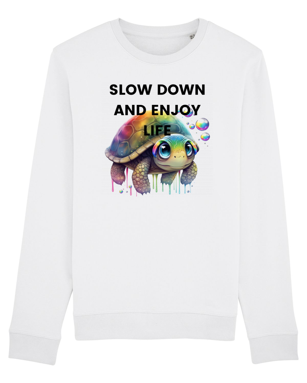 Bluză mânecă lungă Unisex Rise White