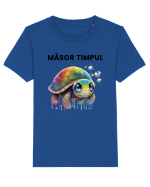 Broasca testoasa pictata in acuarela cu mesajul  Masot Timpul Tricou mânecă scurtă  Copii Mini Creator