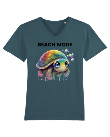Broasca testoasa pictata in acuarela cu mesajul  Beach Mode Stargazer