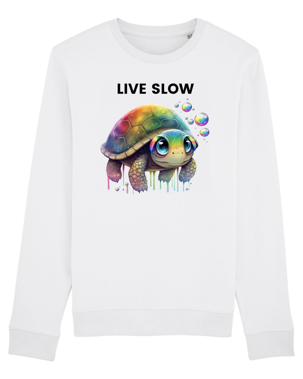 Bluză mânecă lungă Unisex Rise White