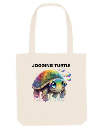 Broasca testoasa pictata in acuarela cu mesajul Jogging Turtle Natural