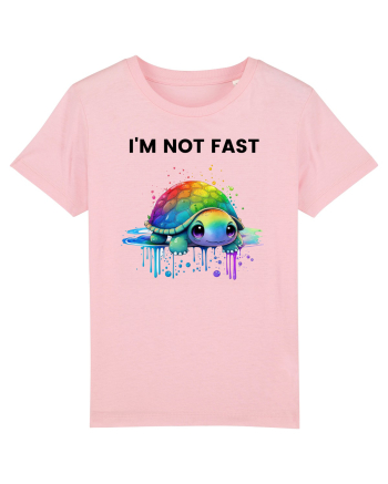 Broasca testoasa pictata in acuarela cu mesajul  Cotton Pink