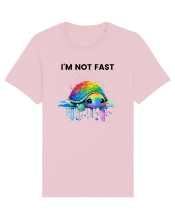 Broasca testoasa pictata in acuarela cu mesajul  Cotton Pink