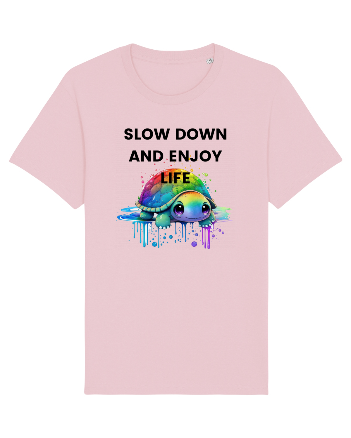 Tricou mânecă scurtă Unisex Rocker Cotton Pink