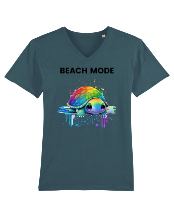 Broasca testoasa pictata in acuarela cu mesajul  Beach Mode Stargazer