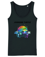 Broasca testoasa pictata in acuarela cu mesajul Jogging Turtle Maiou Damă Dreamer