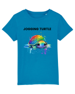 Broasca testoasa pictata in acuarela cu mesajul Jogging Turtle Tricou mânecă scurtă  Copii Mini Creator