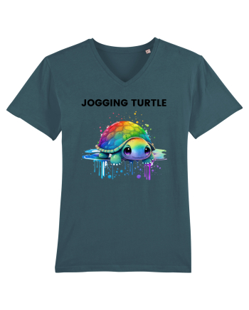 Broasca testoasa pictata in acuarela cu mesajul Jogging Turtle Stargazer