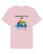 Broasca testoasa pictata in acuarela cu mesajul Catch Me If You Can Tricou mânecă scurtă Unisex Rocker