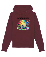 Broasca testoasa pictata in acuarela cu mesajul  Beach Mode Hanorac Unisex Drummer