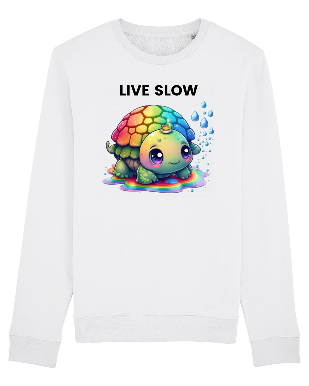 Bluză mânecă lungă Unisex Rise White