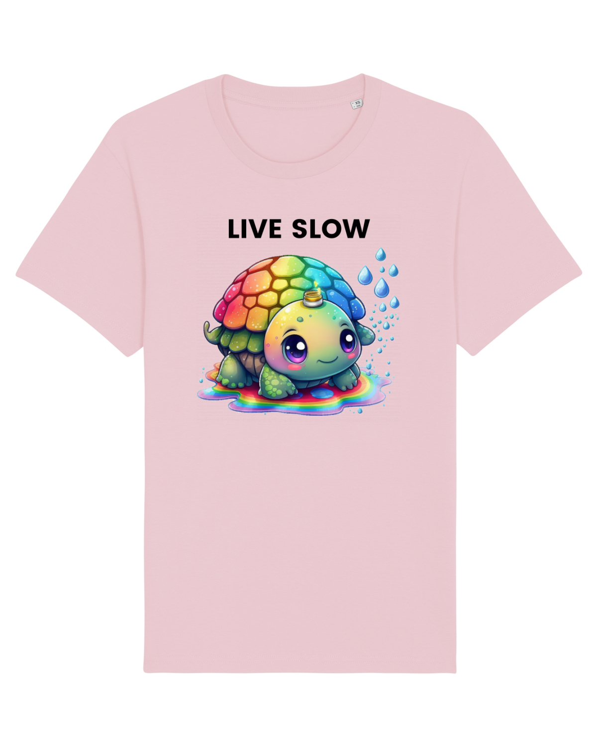 Tricou mânecă scurtă Unisex Rocker Cotton Pink