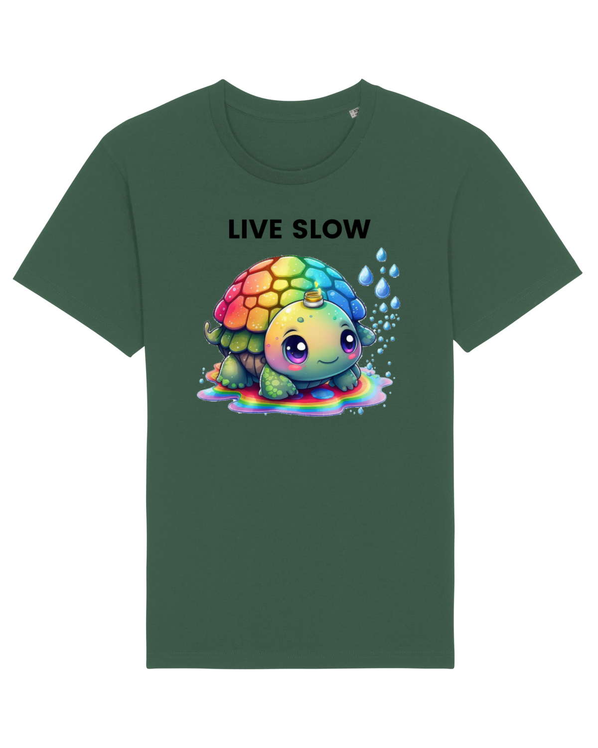 Tricou mânecă scurtă Unisex Rocker Bottle Green