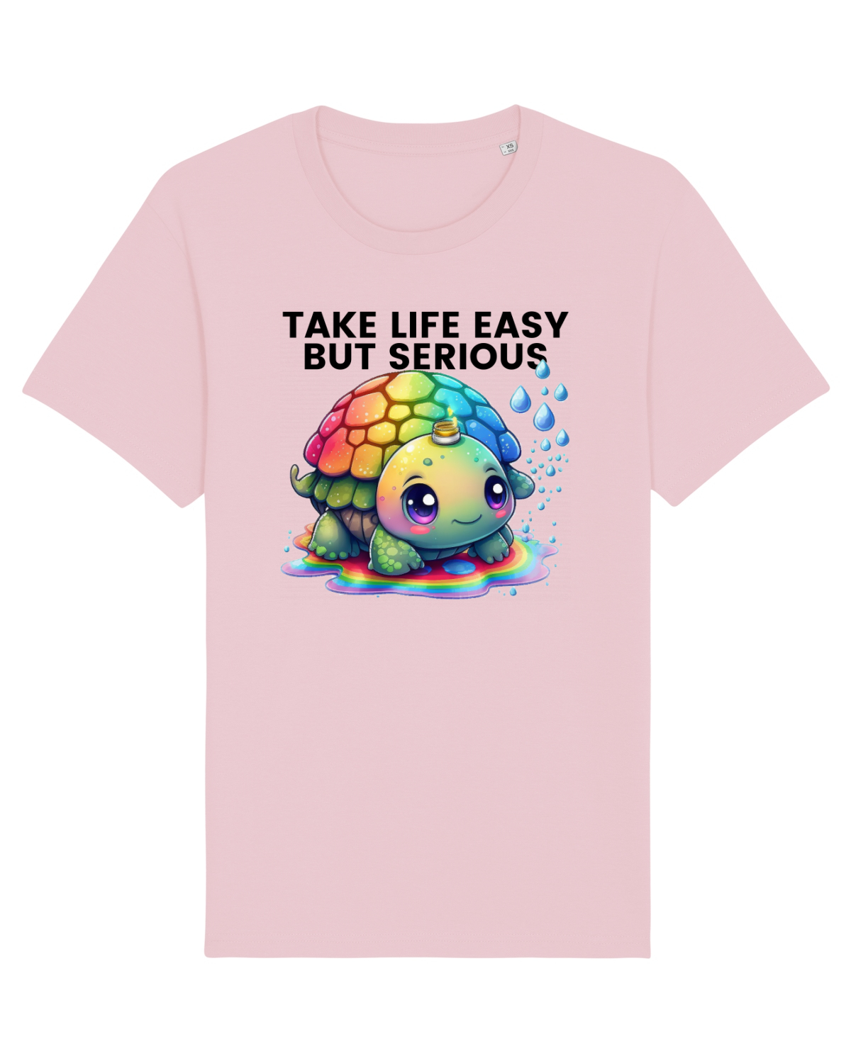 Tricou mânecă scurtă Unisex Rocker Cotton Pink