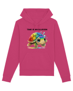 Broasca testoasa pictata in acuarela cu mesajul  Time is an Illusion Hanorac Unisex Drummer