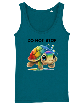 Broasca testoasa pictata in acuarela cu mesajul Do Not Stop Ocean Depth