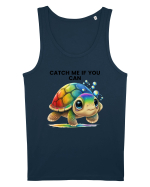 Broasca testoasa pictata in acuarela cu mesajul Catch Me If You Can Maiou Bărbat Runs
