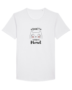 MEOW Tricou mânecă scurtă guler larg Bărbat Skater