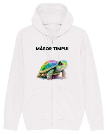 Broasca testoasa pictata in acuarela cu mesajul  Masor Timpul White