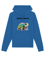 Broasca testoasa pictata in acuarela cu mesajul  Masor Timpul Hanorac Unisex Drummer