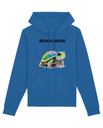 Broasca testoasa pictata in acuarela cu mesajul  Beach Mode Royal Blue